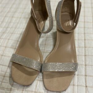 Mix No. 6 Tan and Silver Heeled Sandals